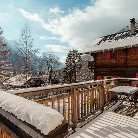 Le Refuge Des Pecles, Avec Vue Mont-blanc شاليه